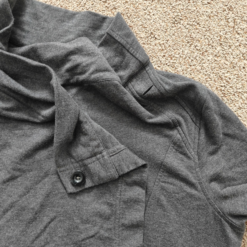 Lululemon Athletica Womens Coast Wrap Heathered Dark Gray Mod Jacket 12 - Picture 7 of 12